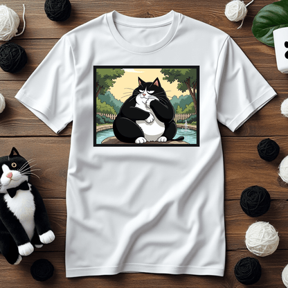 "The Thinker Faxy" Contemplation Tee – Reflect in Feline Style 🧠🐾