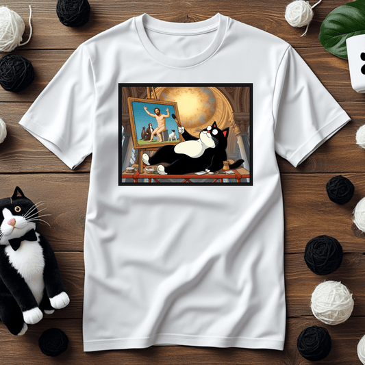 "Faxy's Masterpiece" Tee – Painting the World with Cat-titude! 🎨🐱