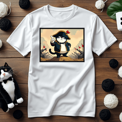 "Faxy's Purr-leonic Conquest" Tee – Lead with Feline Confidence! 🐾🎩