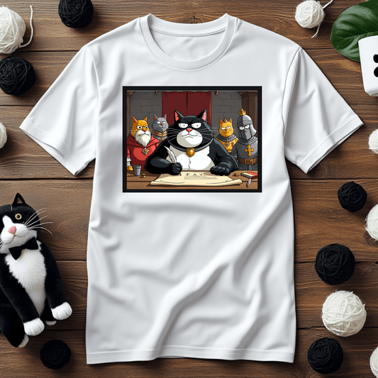 "Faxy the Great Charter" Tee – The Purr-suit of Justice ⚖️🐱