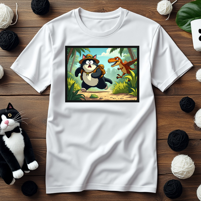Faxy the Explorer T-Shirt – Jurassic Adventure Awaits! 🦖🌿