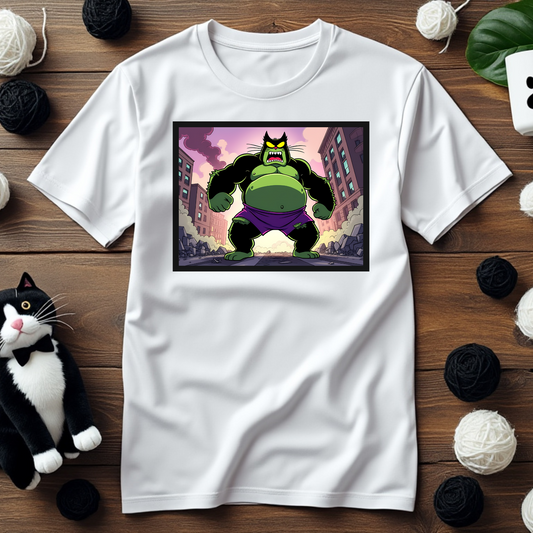 Faxy Hulk Tee - Unleash the Power of Paws! 💚🐾