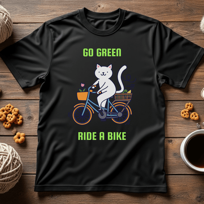 Go Green, Ride a Bike Unisex Tee