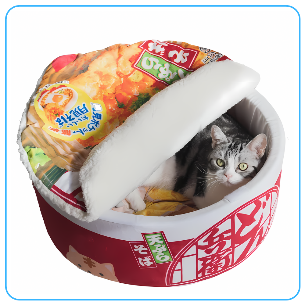 Meowtopia Signature Ramen Cat Bed