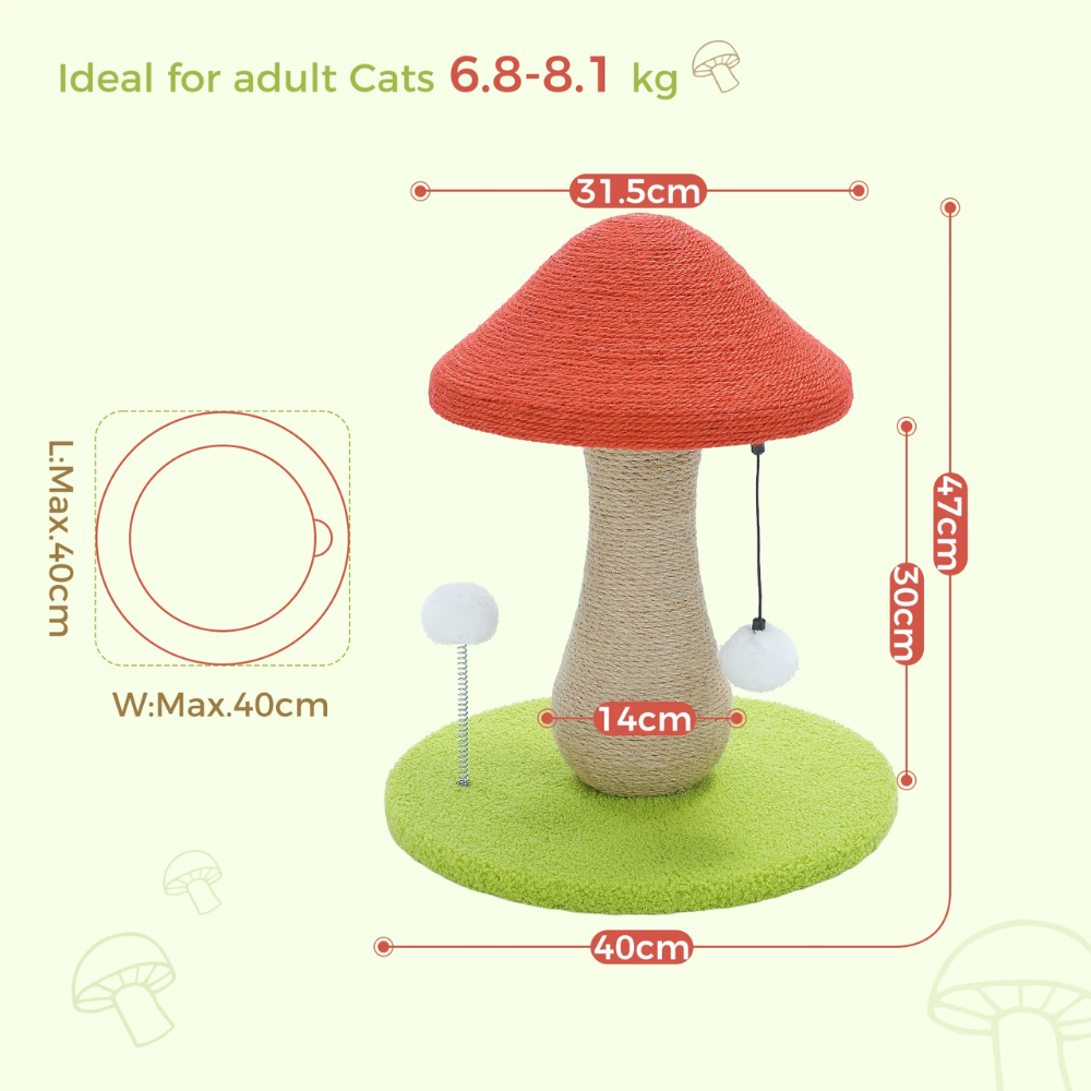 Magic Mushroom Kitty Scratch Post