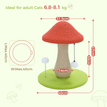 Magic Mushroom Kitty Scratch Post