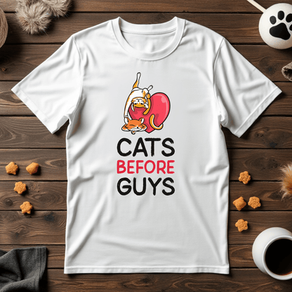 Cats Before Guys Unisex Tee