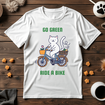 Go Green, Ride a Bike Unisex Tee
