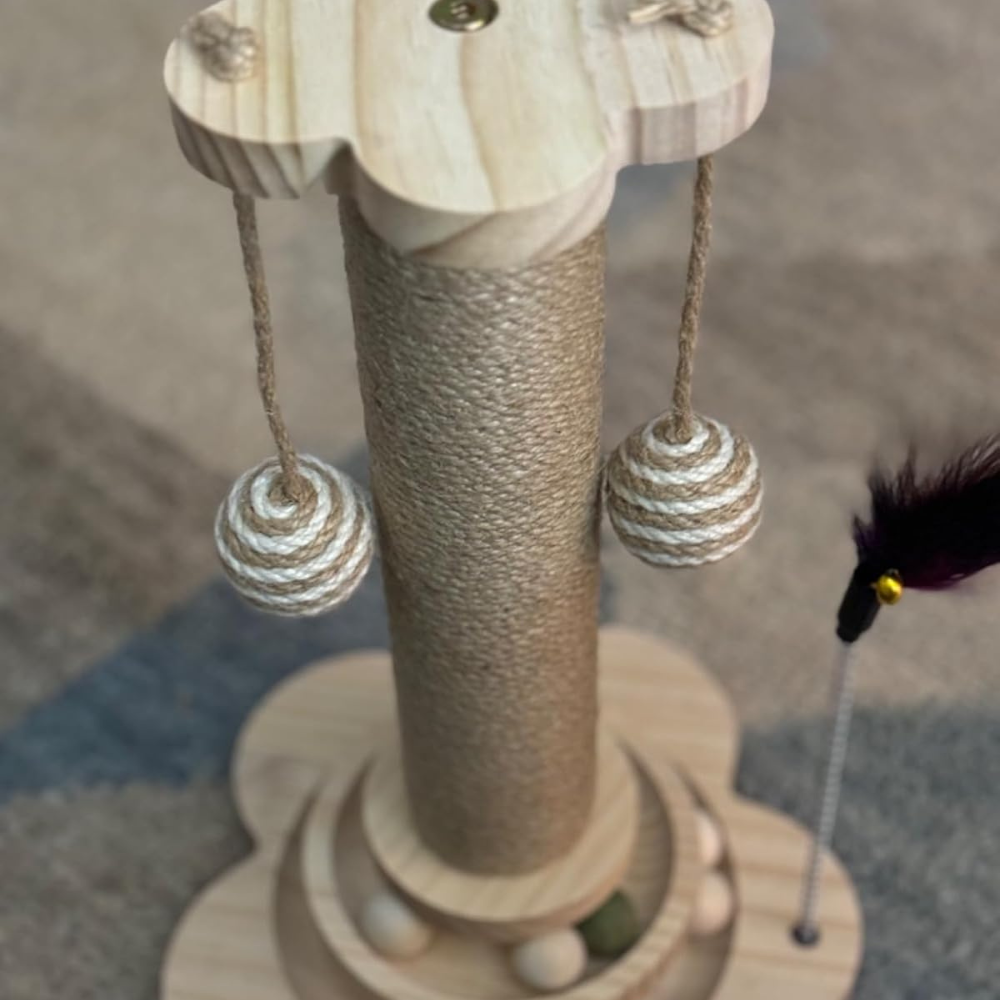 Meowtopia Handcrafted Palm Paradise Cat Scratching Post