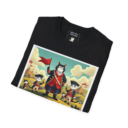 Faxy "Paws of Liberty" Tee – Leading the Feline Revolution! 🐱🗽