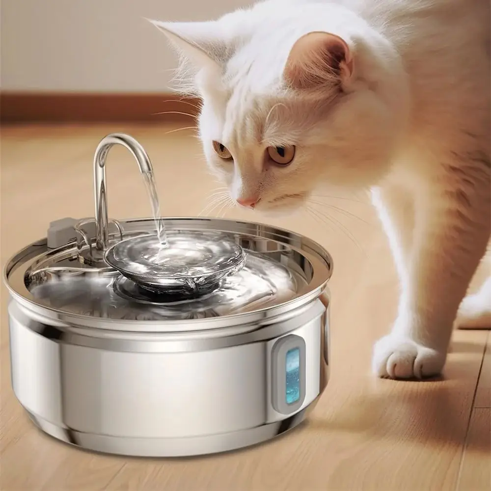 Meowtopia Oasis 3.2L Automatic Cat Water Stainless Steel Fountain