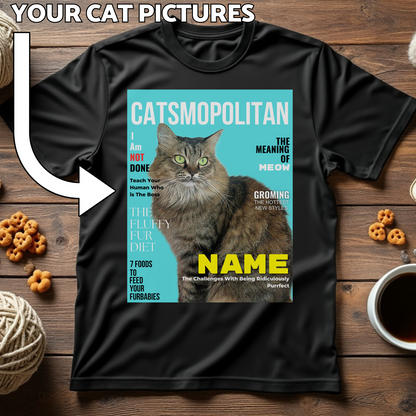 Catsmopolitan Custom Cat Print T-Shirt