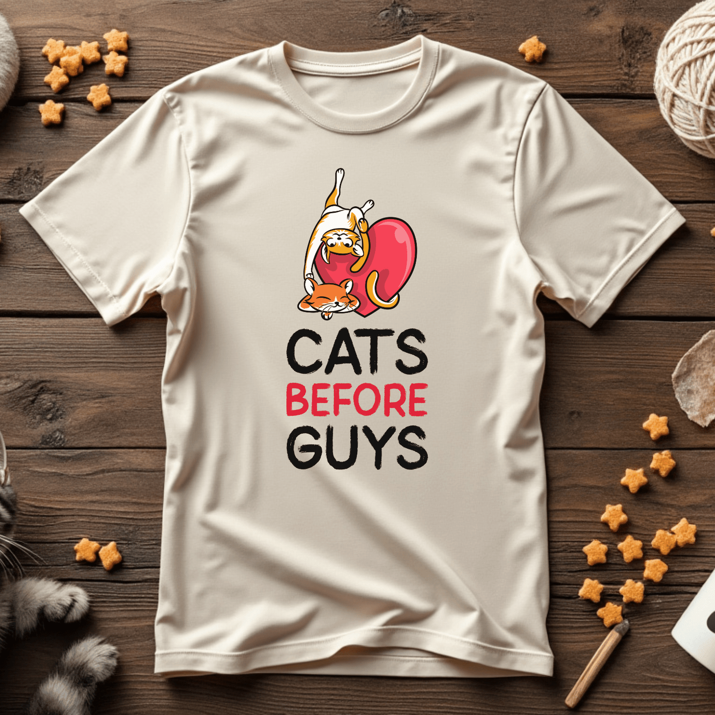 Cats Before Guys Unisex Tee