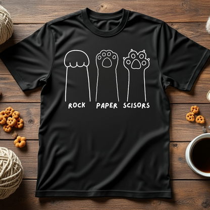 Rock, Paper, Scissors Paws Unisex Tee