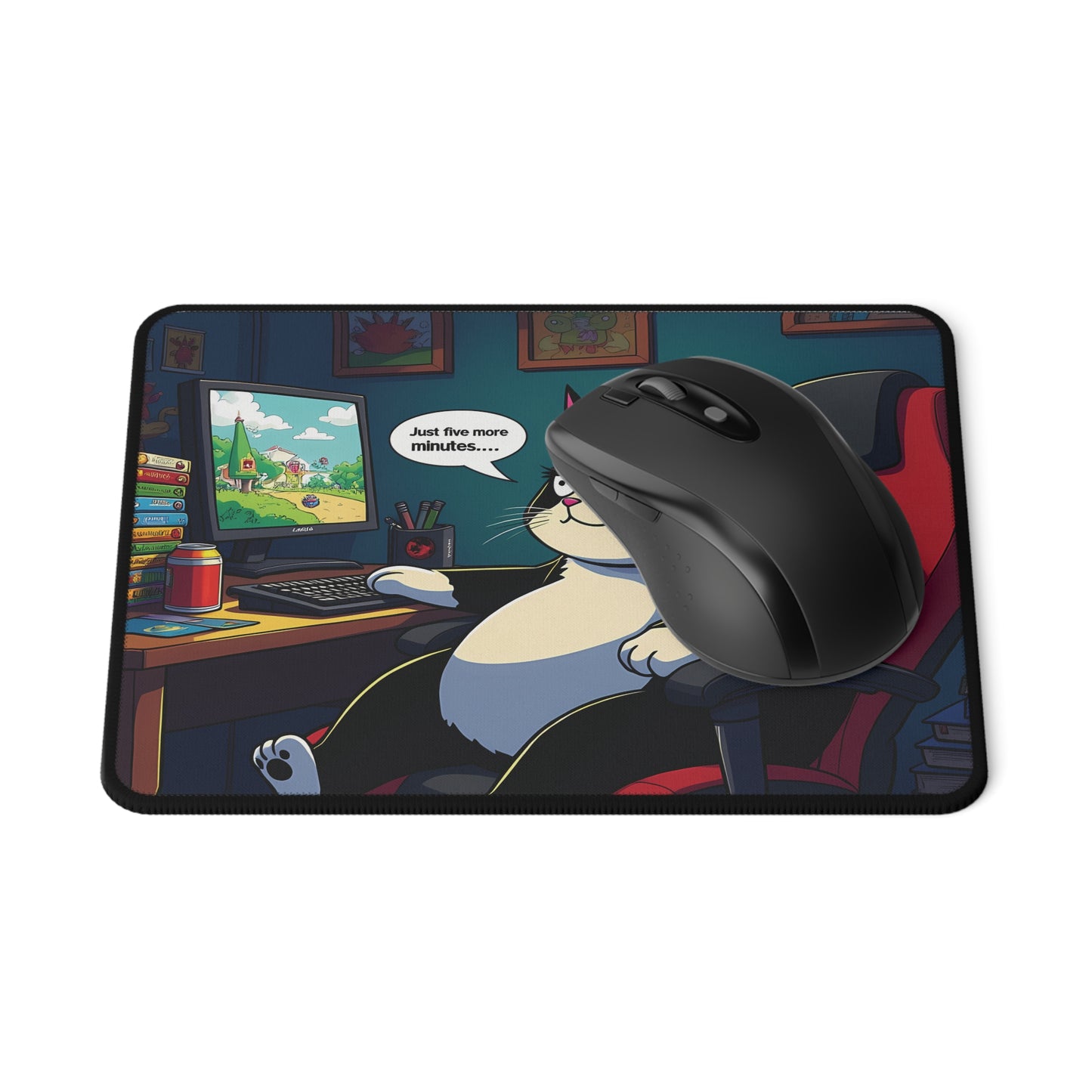 Faxy's Five More Minutes Gaming Mouse Pad - Level Up Your Gaming Experience