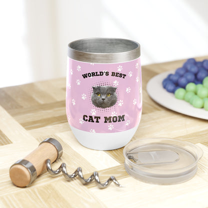 World's Best Cat Mom Wine Tumbler