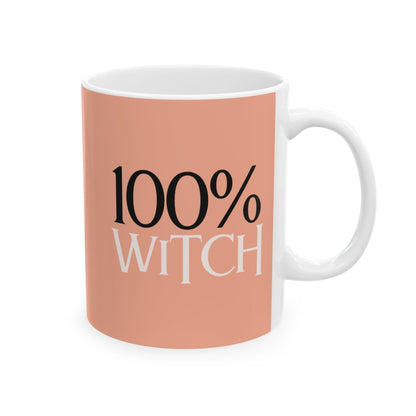 Purrfect Brew "Drink Coffee or Meow 100% Witch'' Mug (11oz, 15oz)