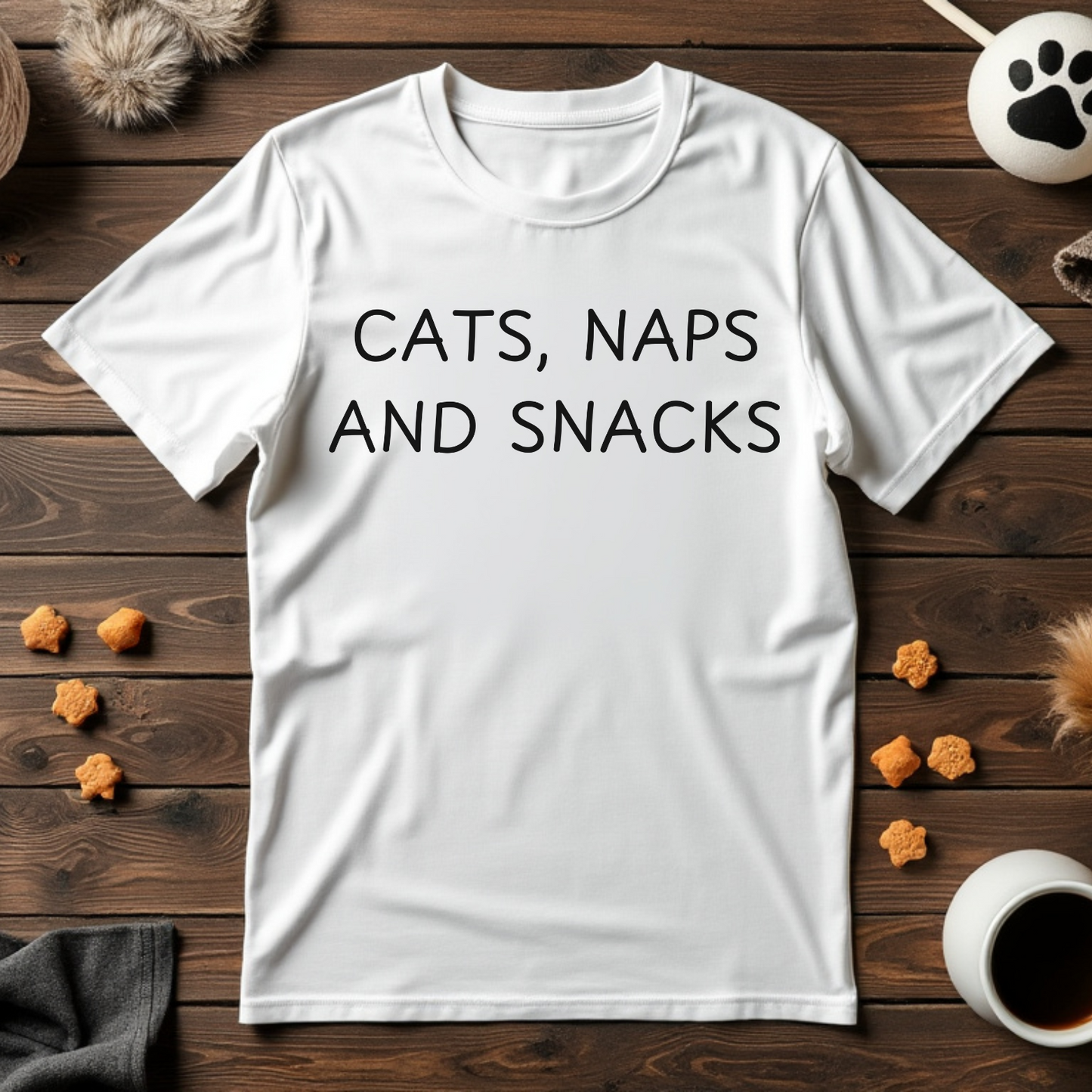 Cats, Naps, and Snacks Unisex Tee