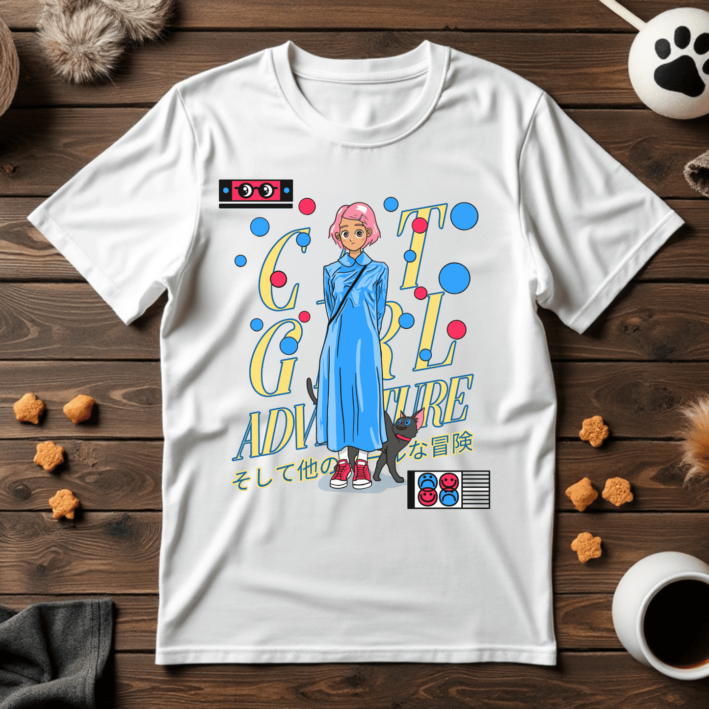 Cat Girl Adventure Unisex Tee