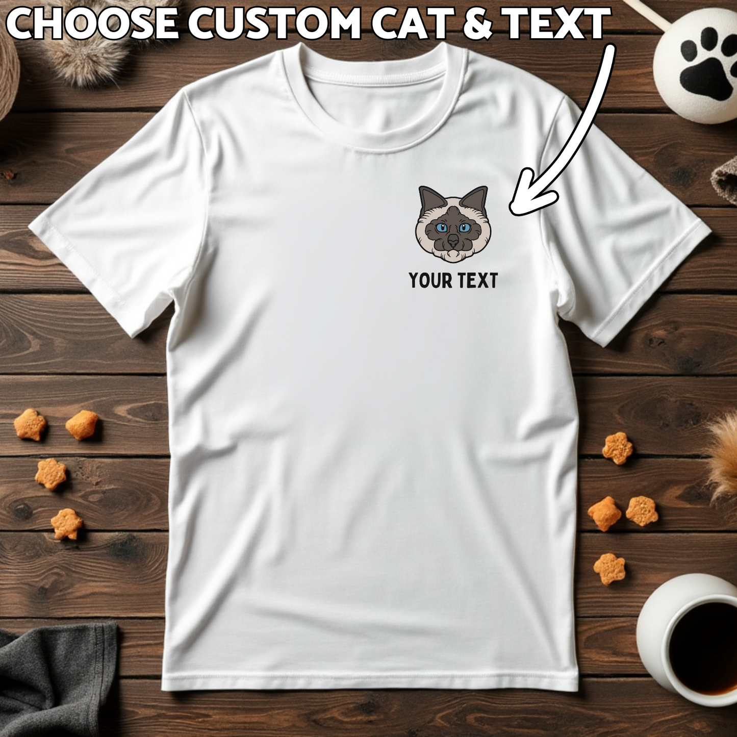 Custom Kitty Face Tee – Your Personalized Purrfect Fit!