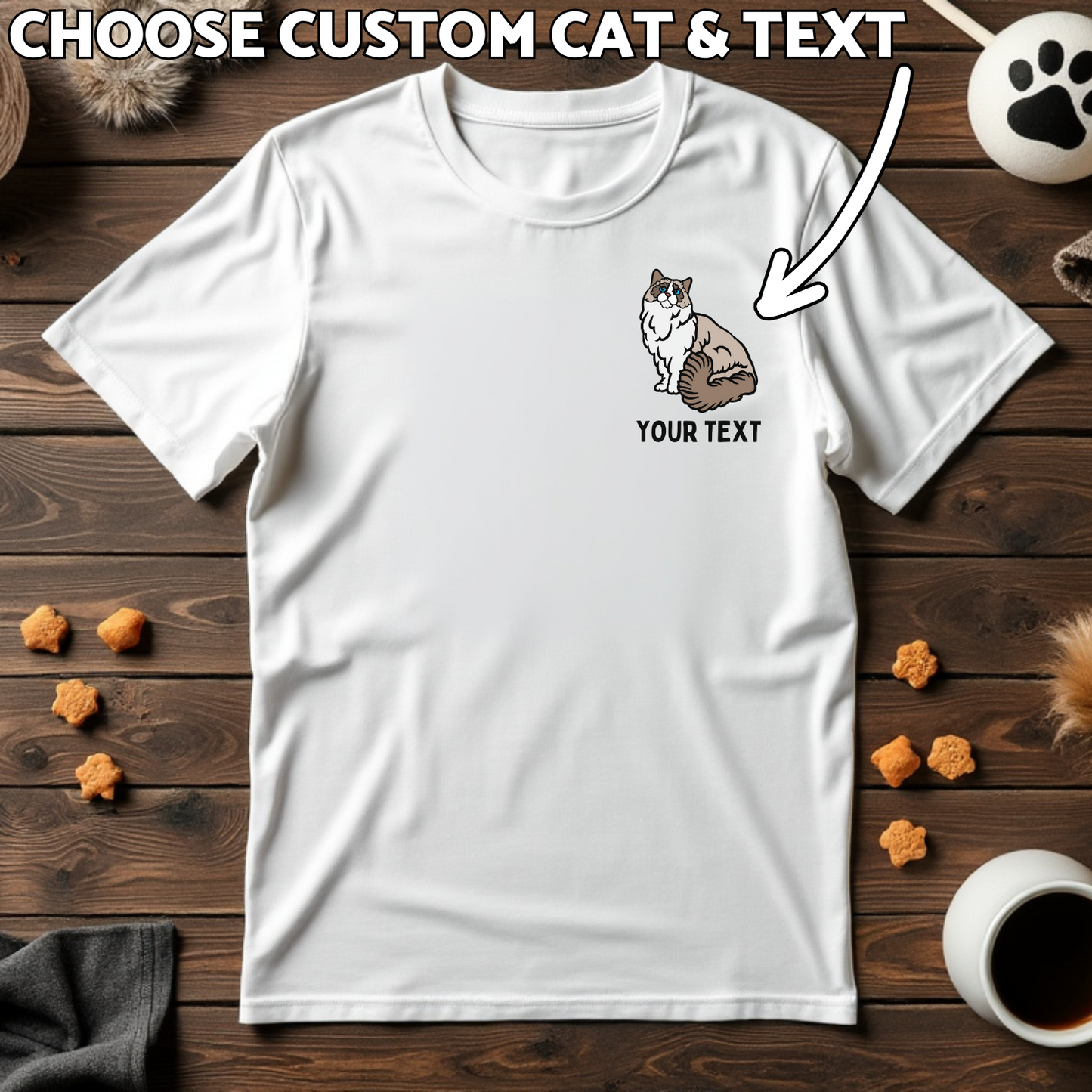 Custom Cat Tee Your Kitty, Your Way