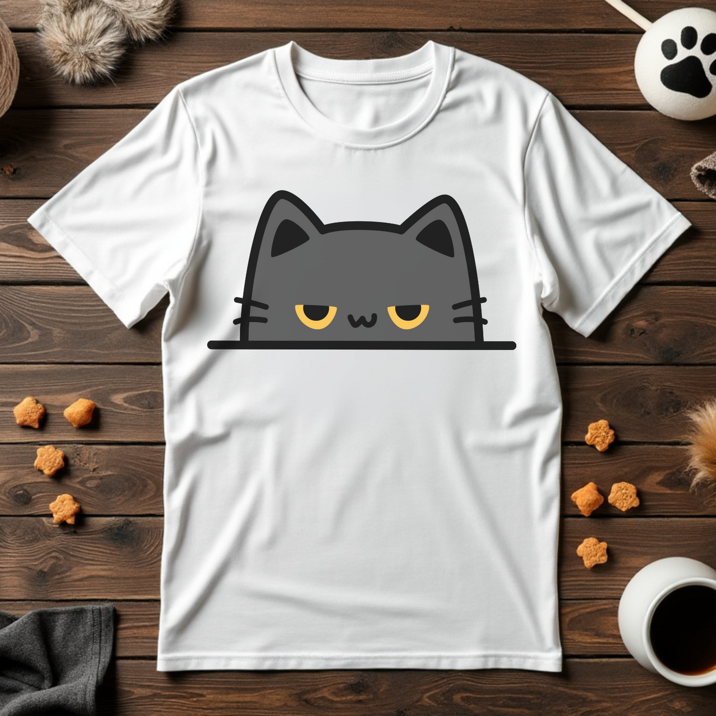 Sneaky Peek Cat Unisex Tee