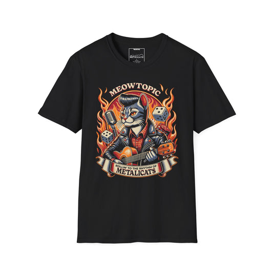 Rollin’ to the Rhythm of Metalicats Unisex Tee [Front Design]