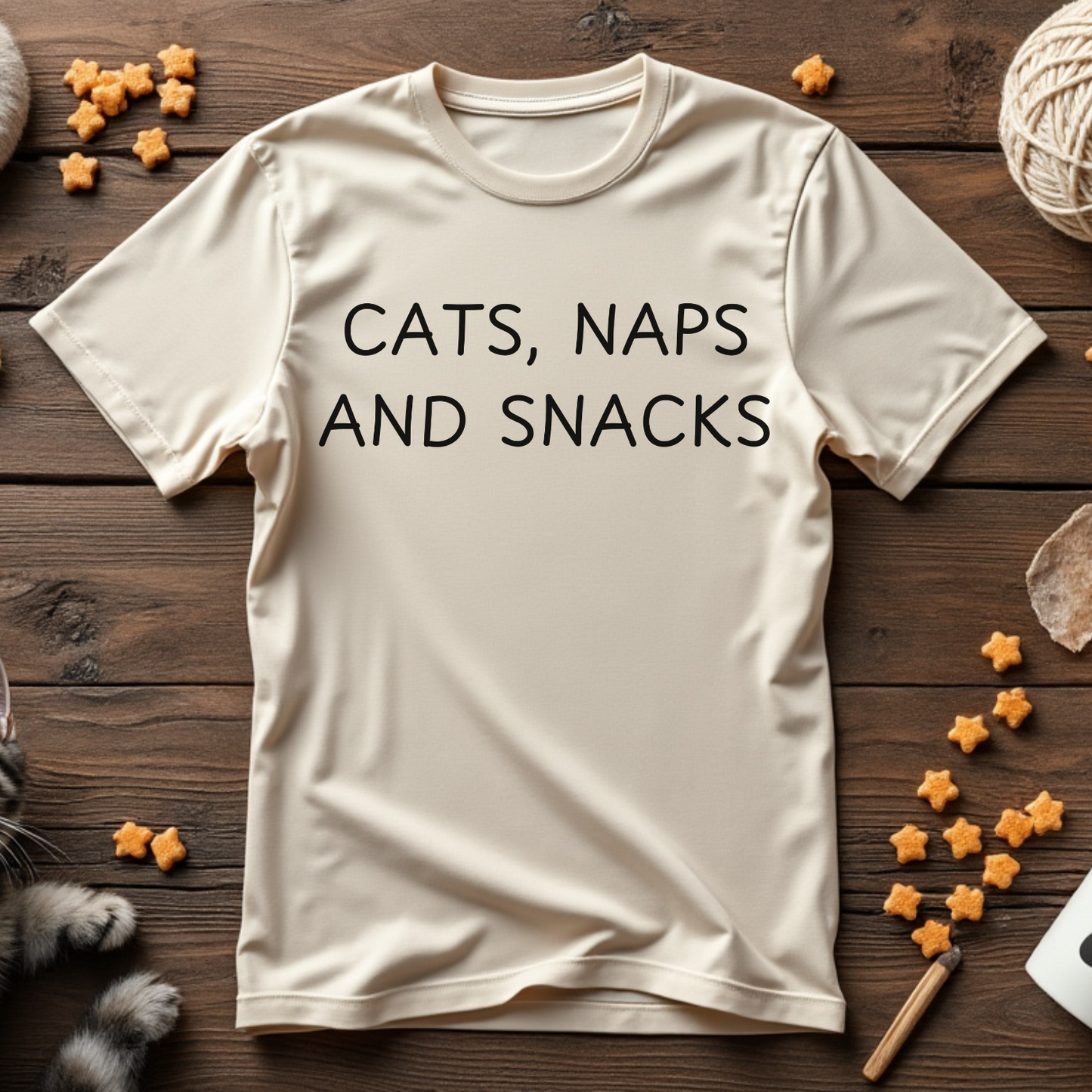 Cats, Naps, and Snacks Unisex Tee