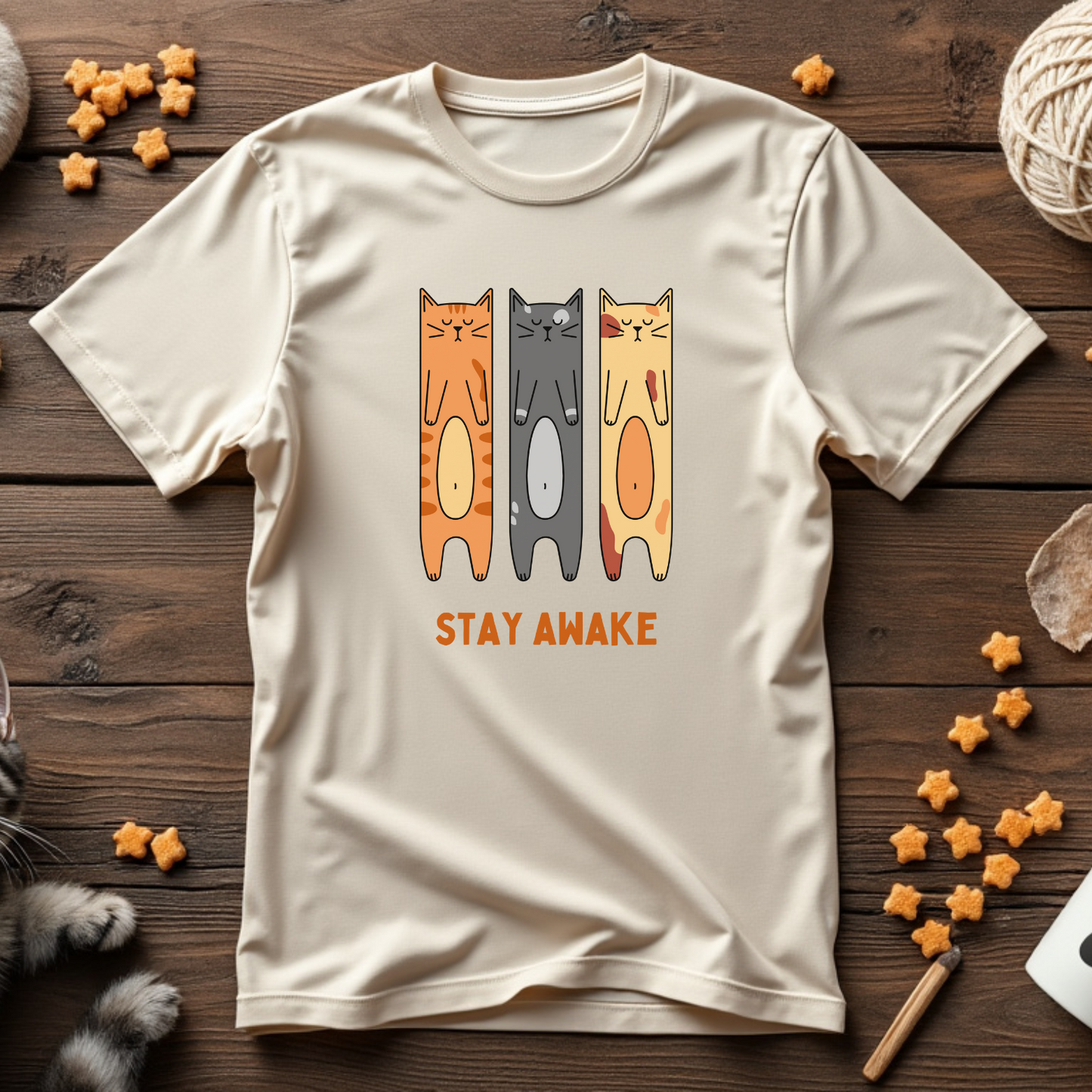 Stay Awake Cats Unisex Tee