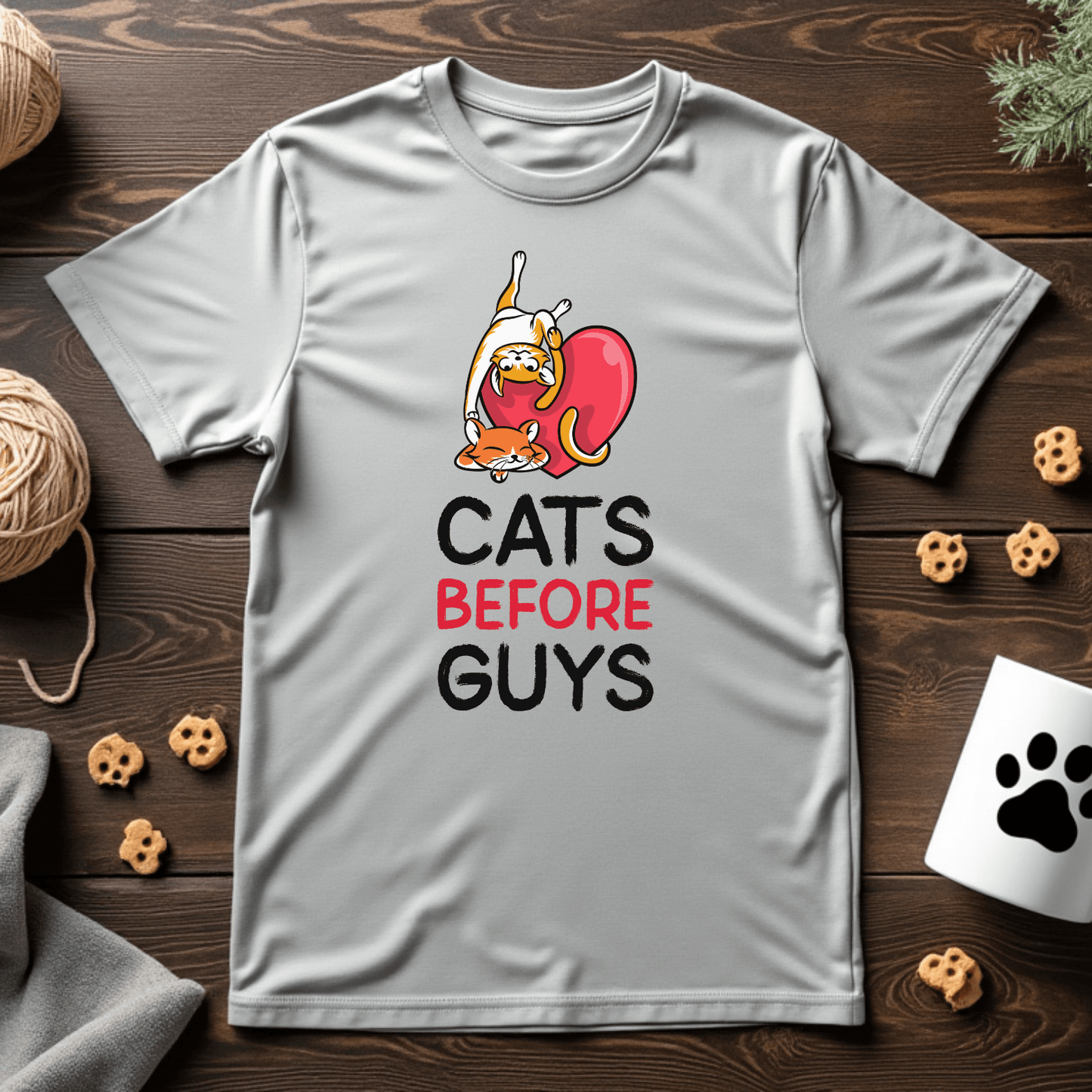 Cats Before Guys Unisex Tee