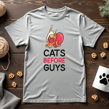 Cats Before Guys Unisex Tee