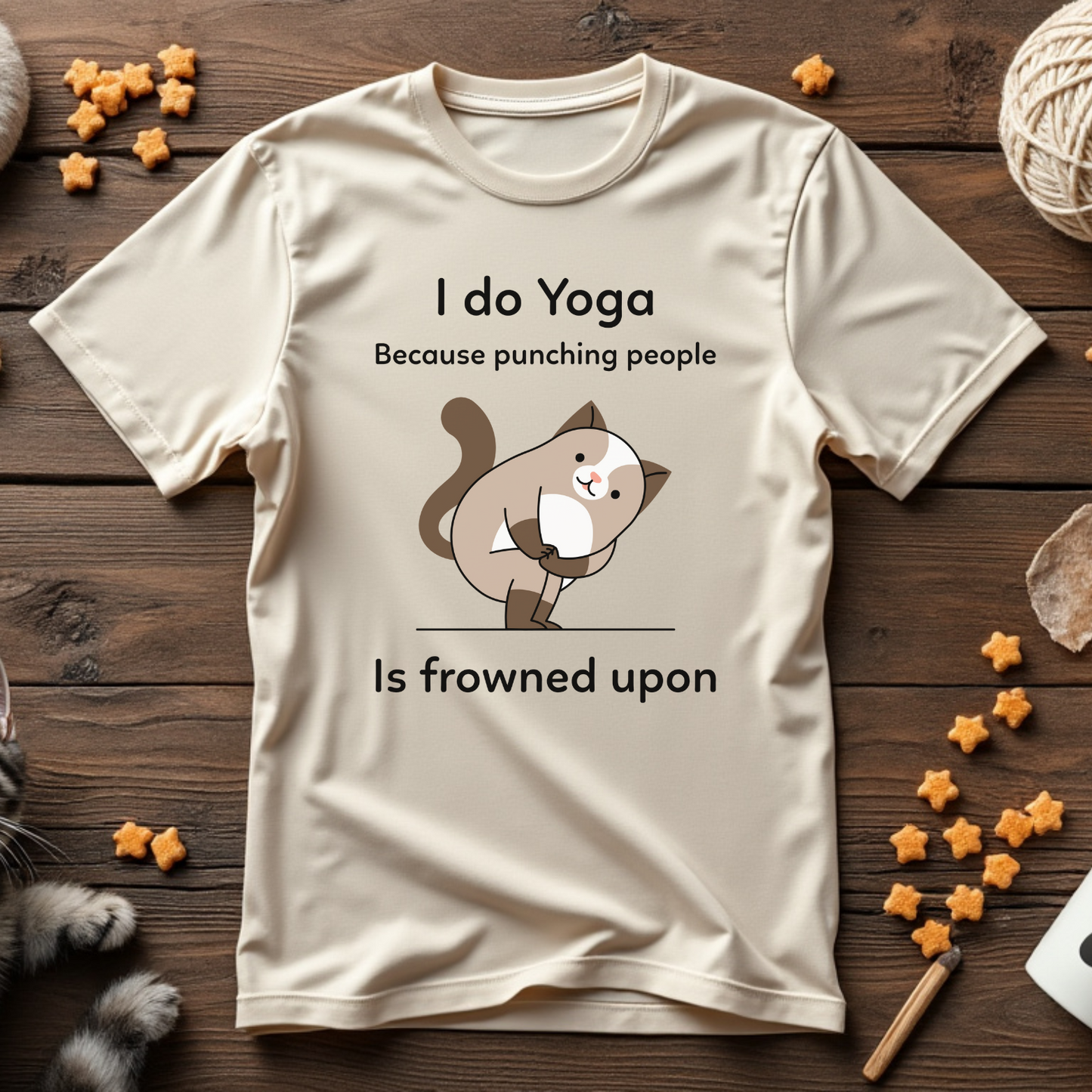 Yoga Kitty Punching Unisex Tee