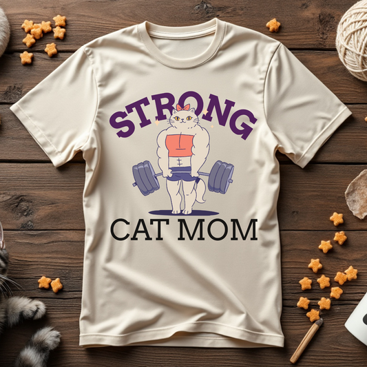 Strong Cat Mom Unisex Tee