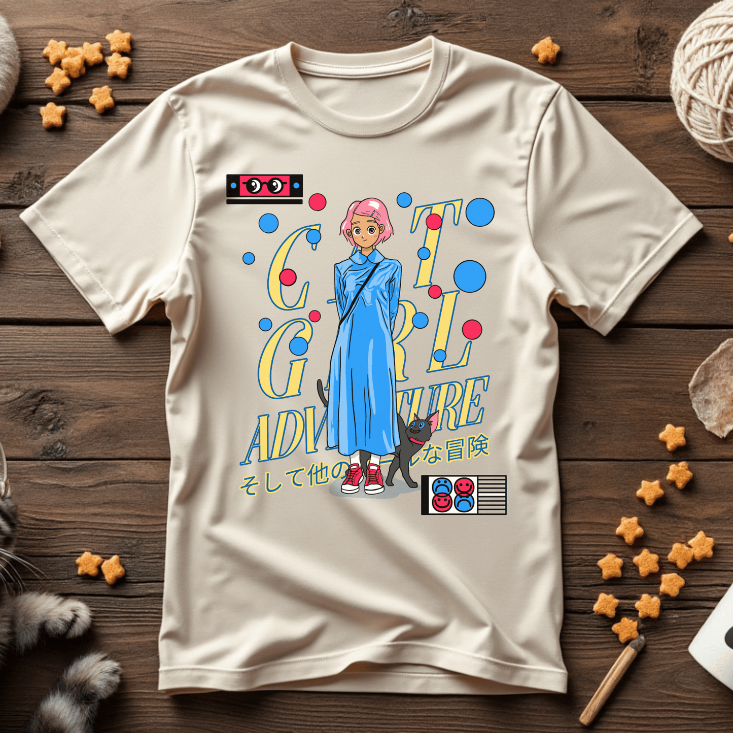 Cat Girl Adventure Unisex Tee