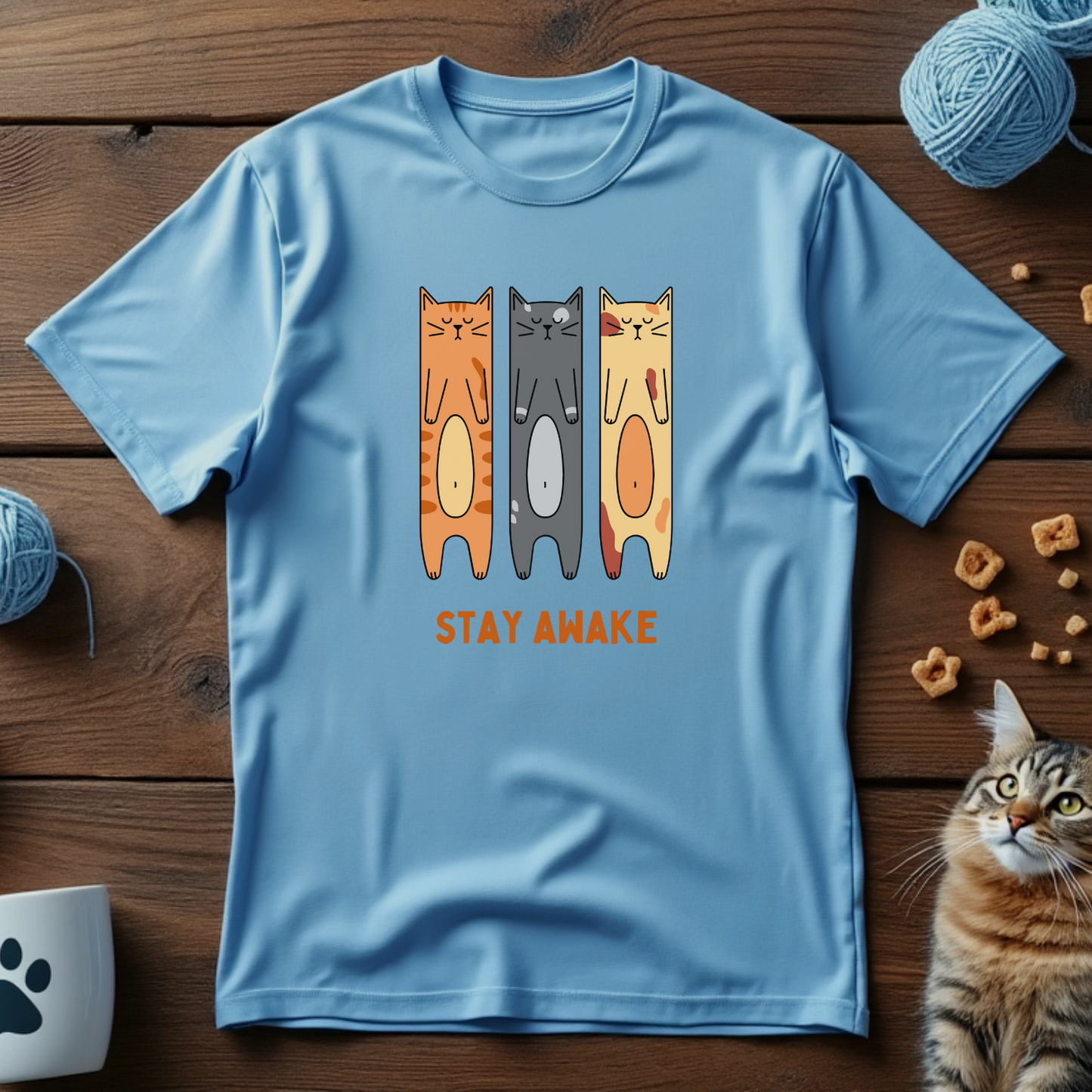 Stay Awake Cats Unisex Tee