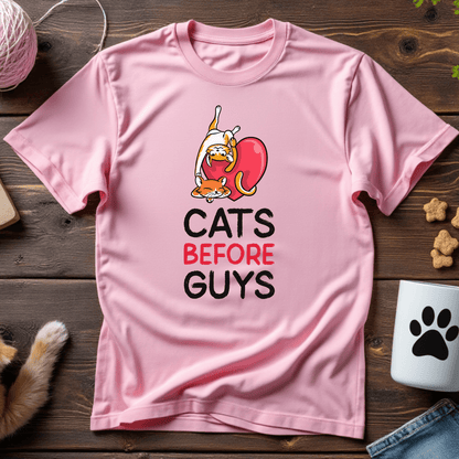 Cats Before Guys Unisex Tee