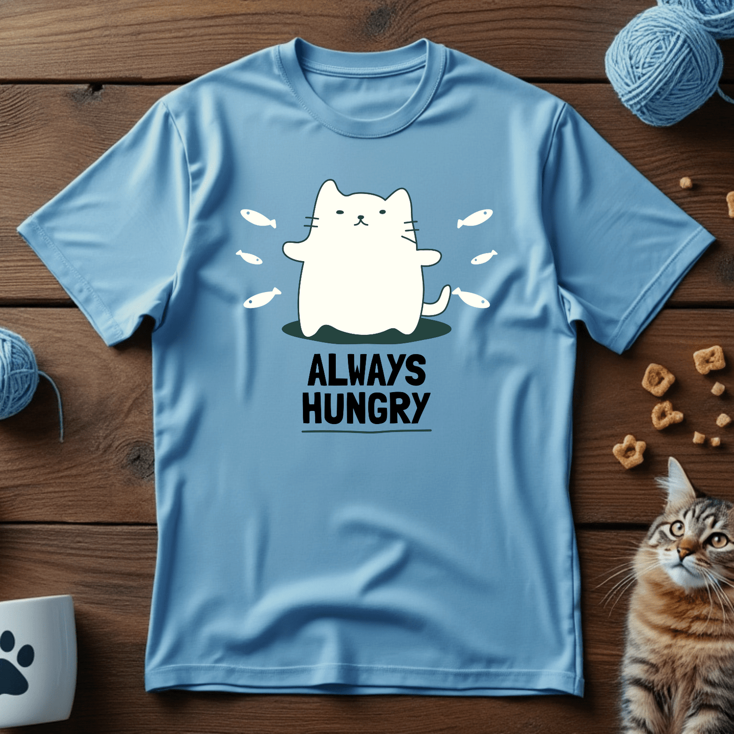 Always Hungry Cat Unisex Tee