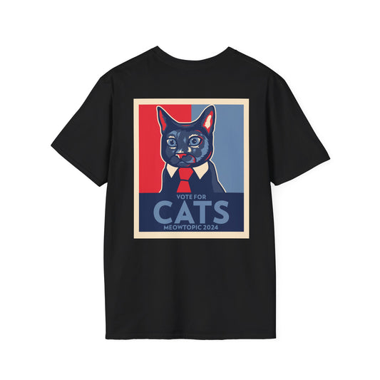 Vote for Cats Unisex Tee [Back Design]