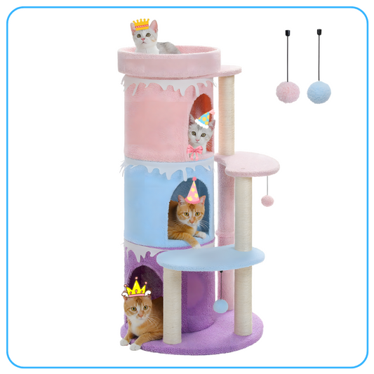 Kitty Multi-Level Cake Cat Tree Condo