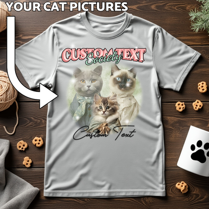 Custom Cat Print T-Shirt