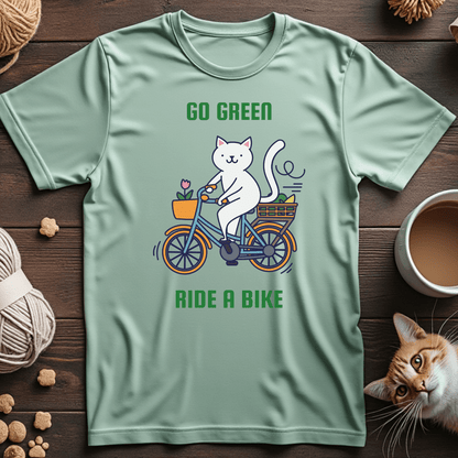 Go Green, Ride a Bike Unisex Tee