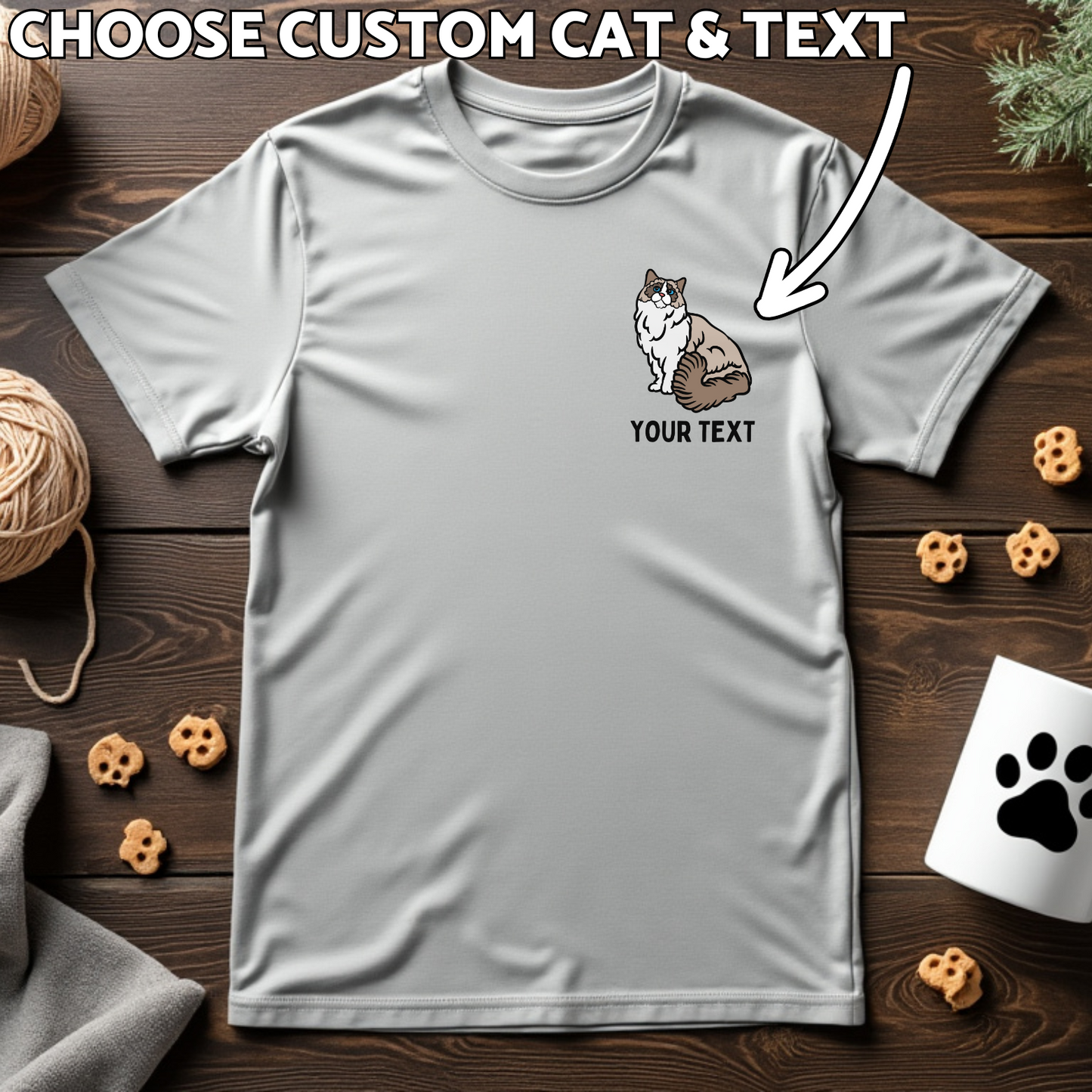 Custom Cat Tee Your Kitty, Your Way