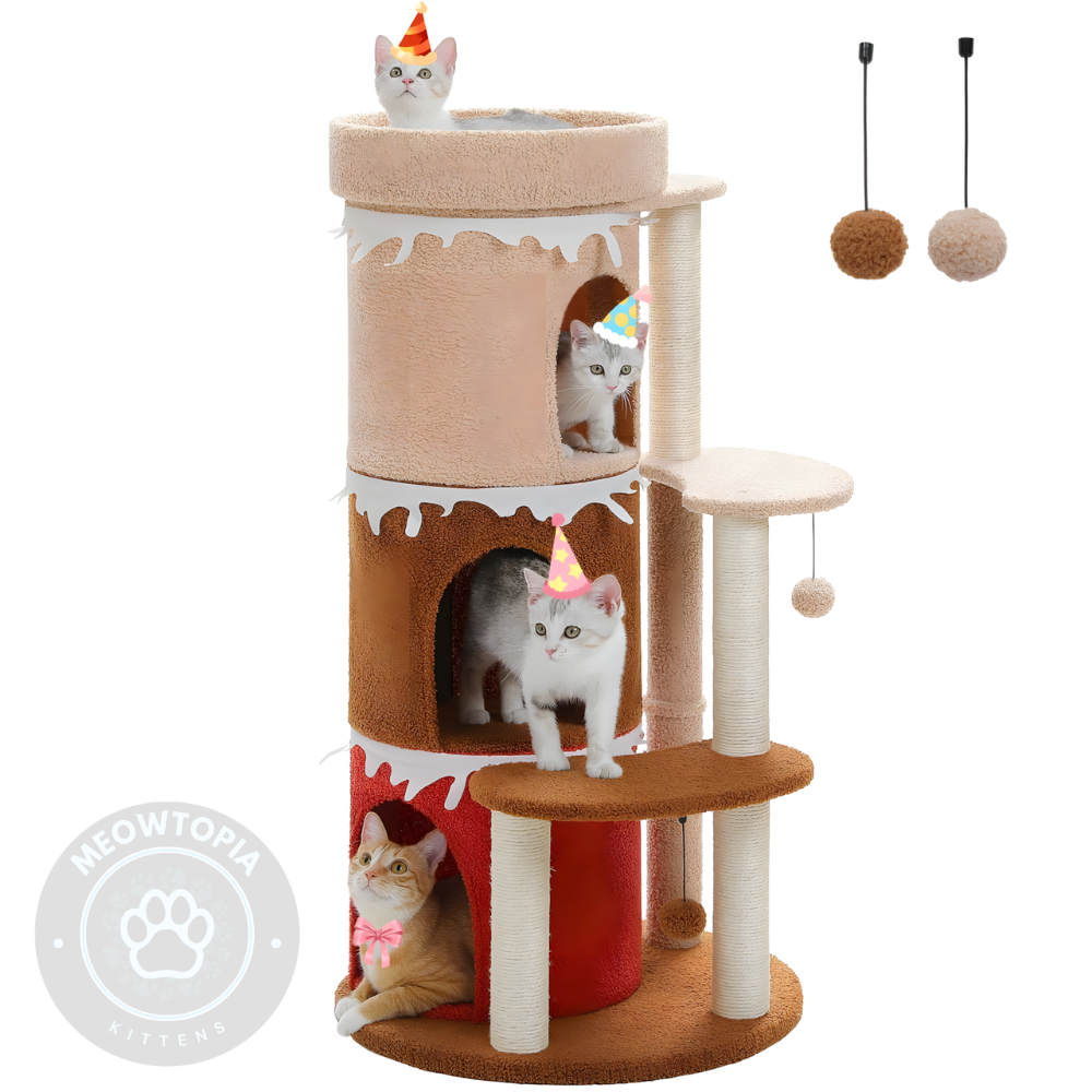 Kitty Multi-Level Cake Cat Tree Condo