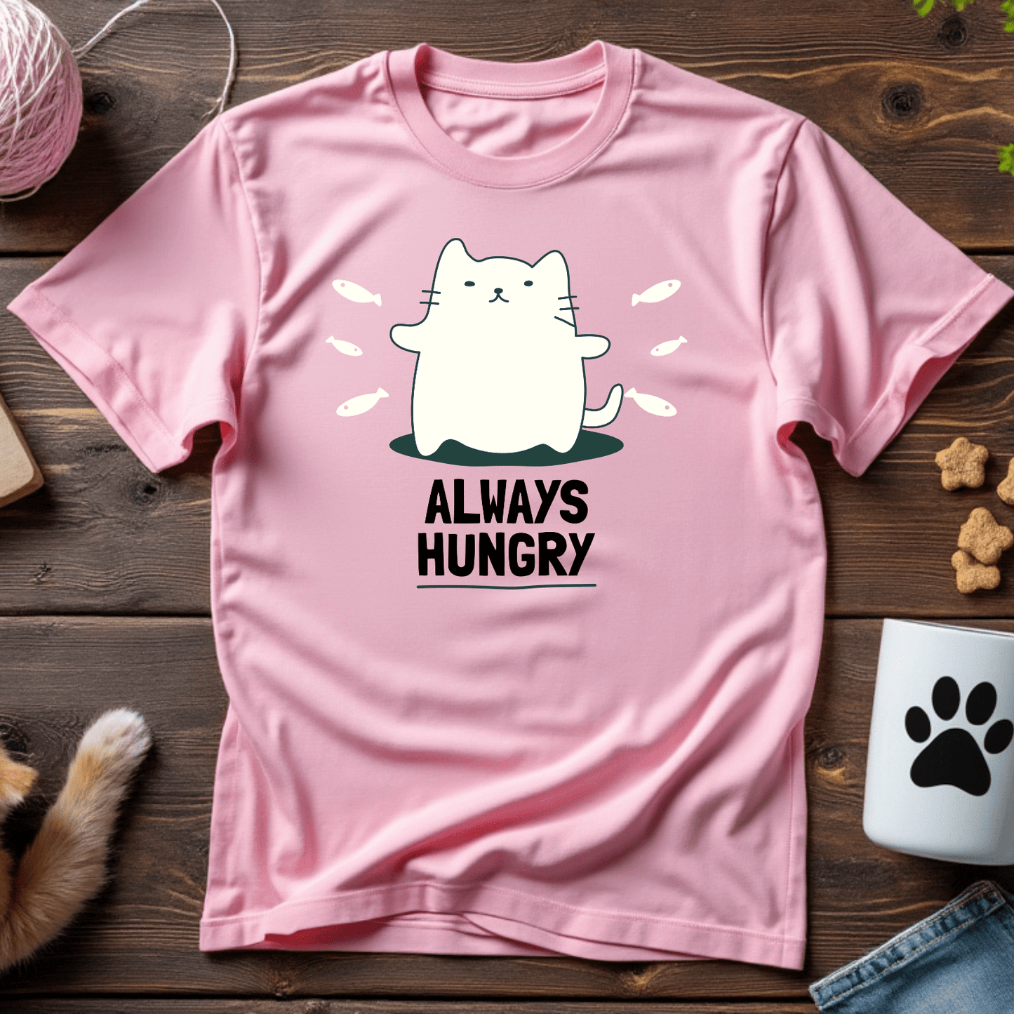 Always Hungry Cat Unisex Tee