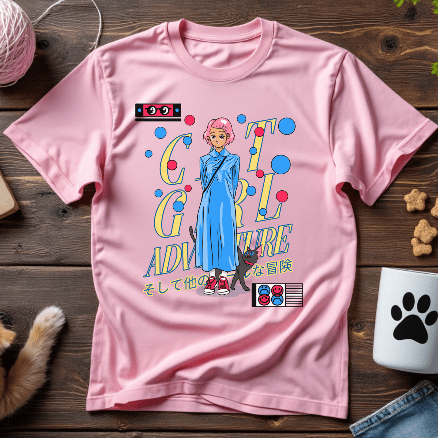 Cat Girl Adventure Unisex Tee