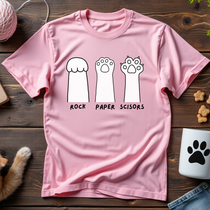 Rock, Paper, Scissors Paws Unisex Tee