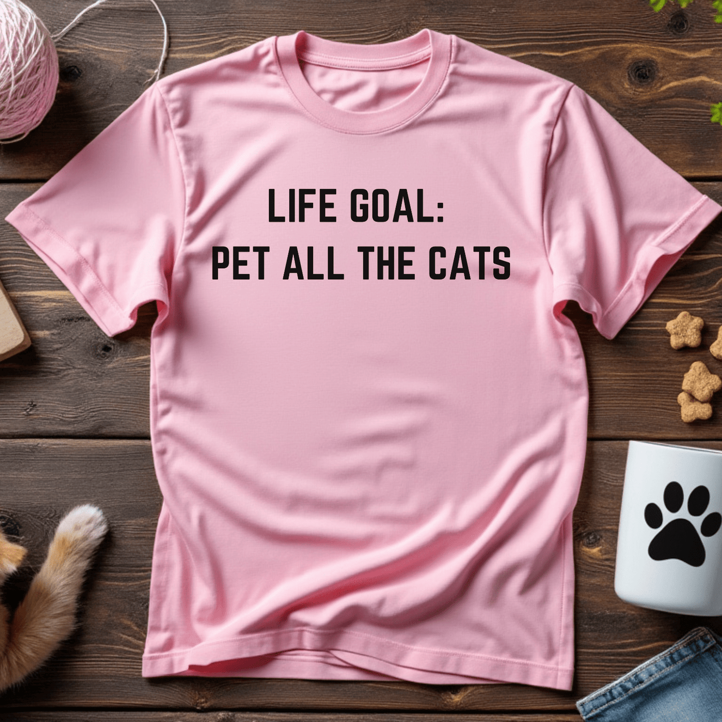 Life Goal: Pet All the Cats Unisex Tee