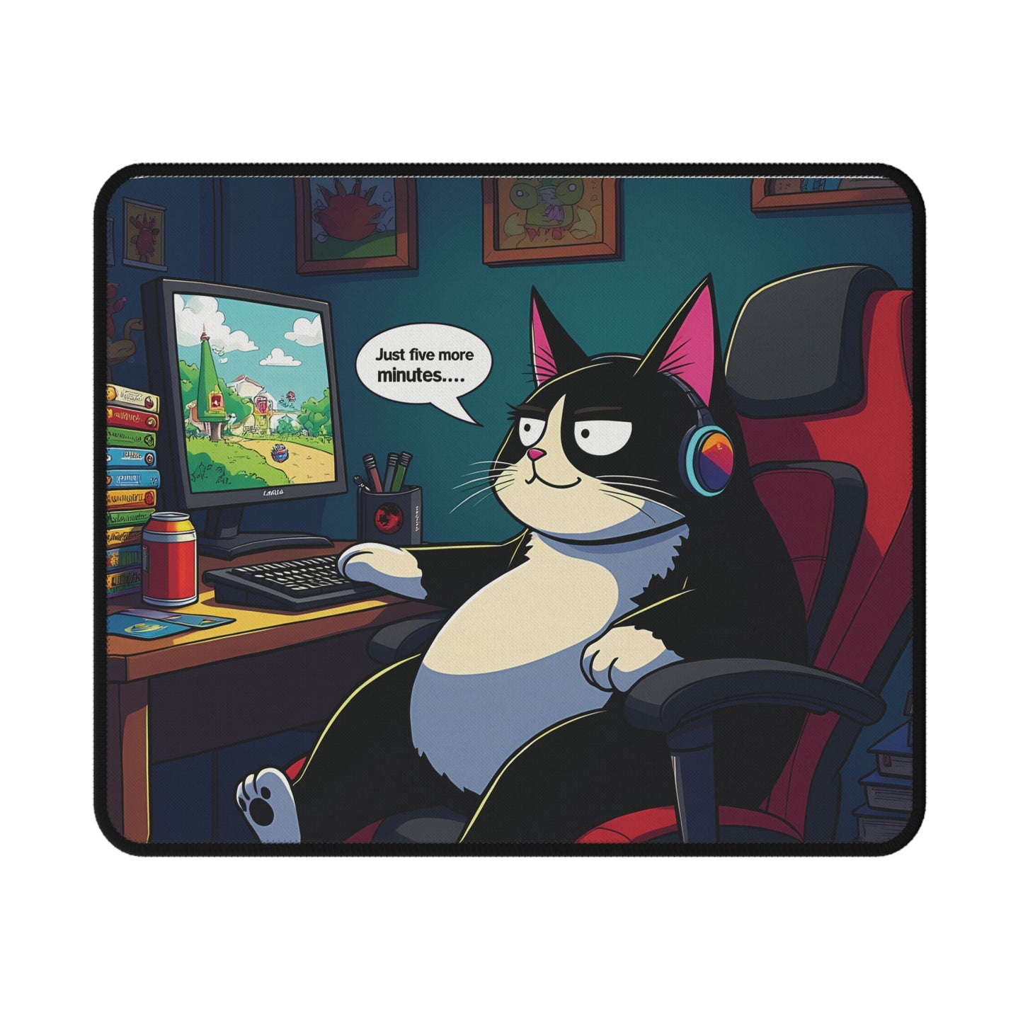 Faxy's Five More Minutes Gaming Mouse Pad - Level Up Your Gaming Experience