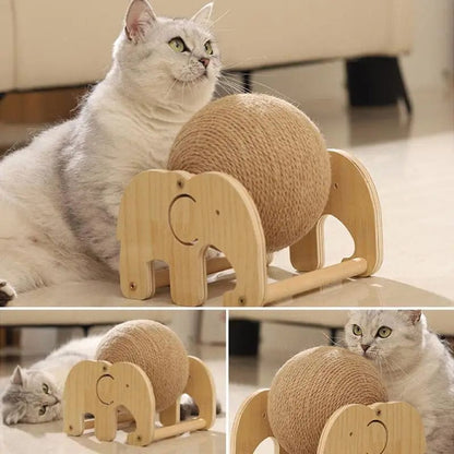 Cat Scratching Ball Non-Slip Interactive Toy Indoor Cat Exercise Wheel Pet Furniture Supplies Cats Stuff with Stable Base