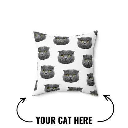 Meowtopic Print Your Pet and Customize Collection - Custom Square Pillow